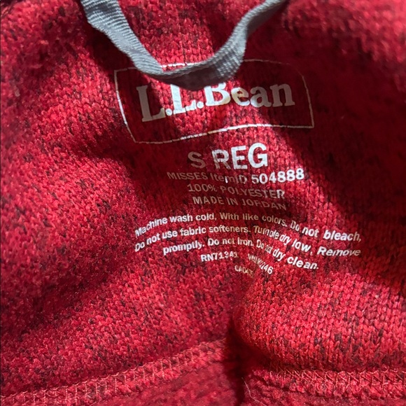 L.L. Bean Red Jacket and Green Fleece Set - Picture 4 of 7